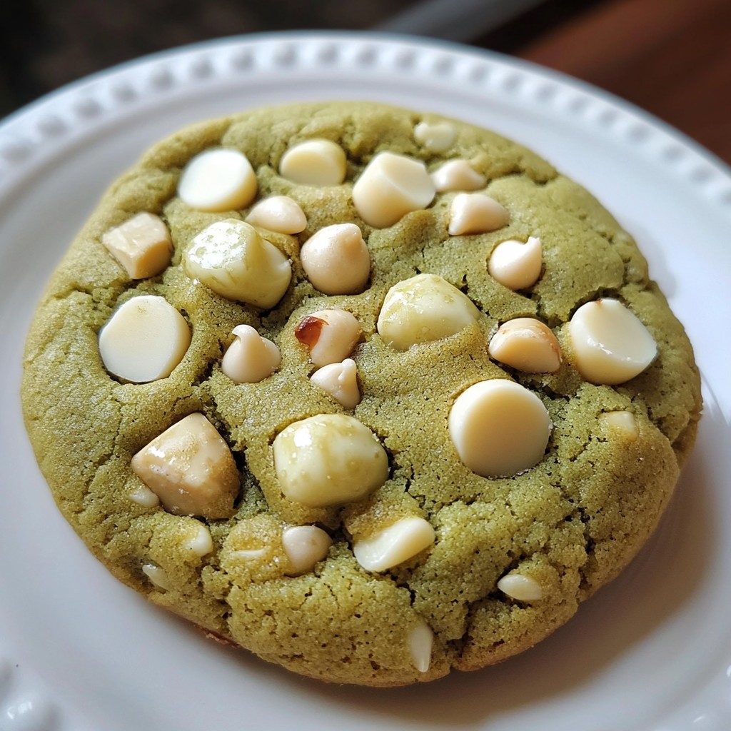 Matcha White Chocolate Cookies Irresistible Treats