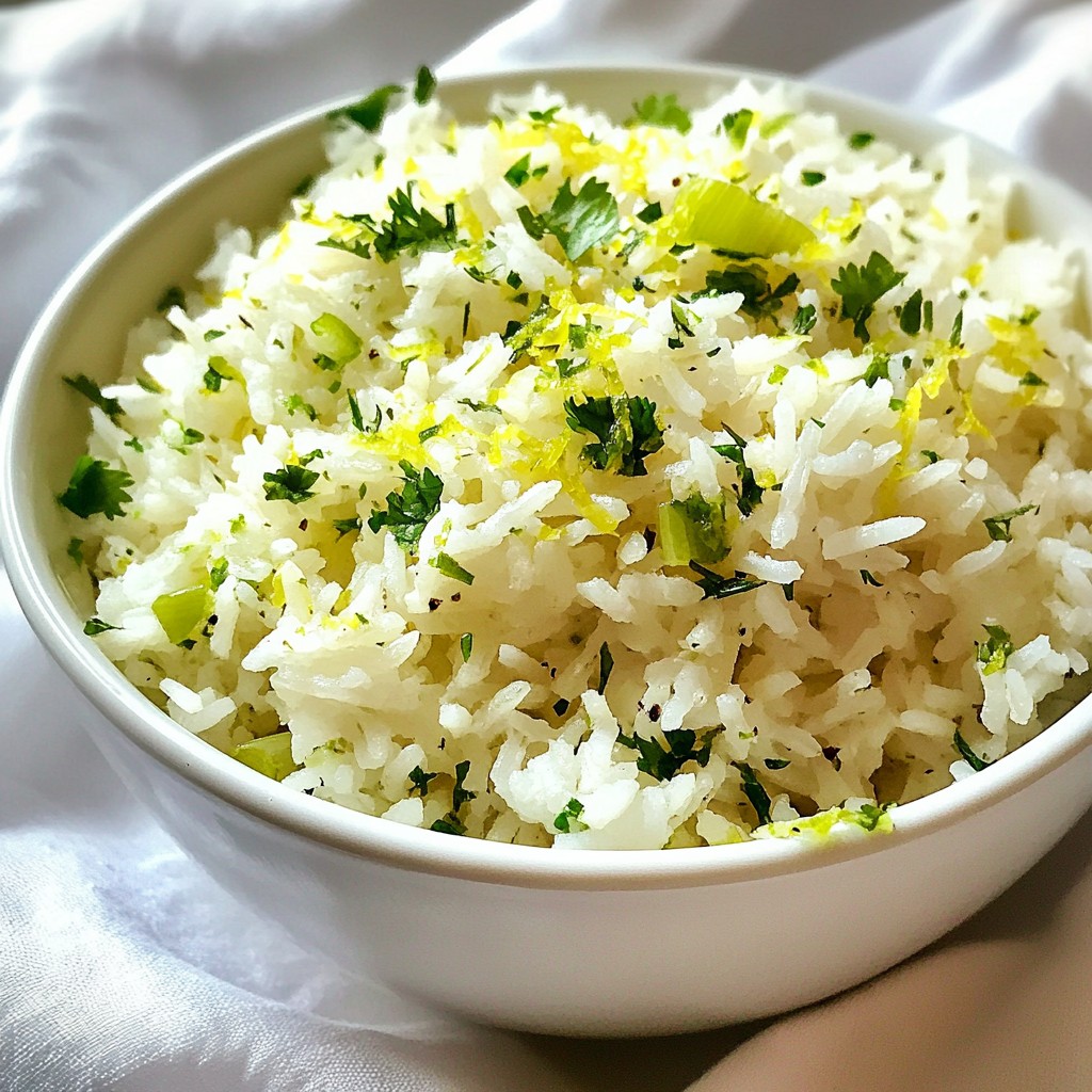 Zesty Cilantro Lime Rice Flavorful Side Dish Guide