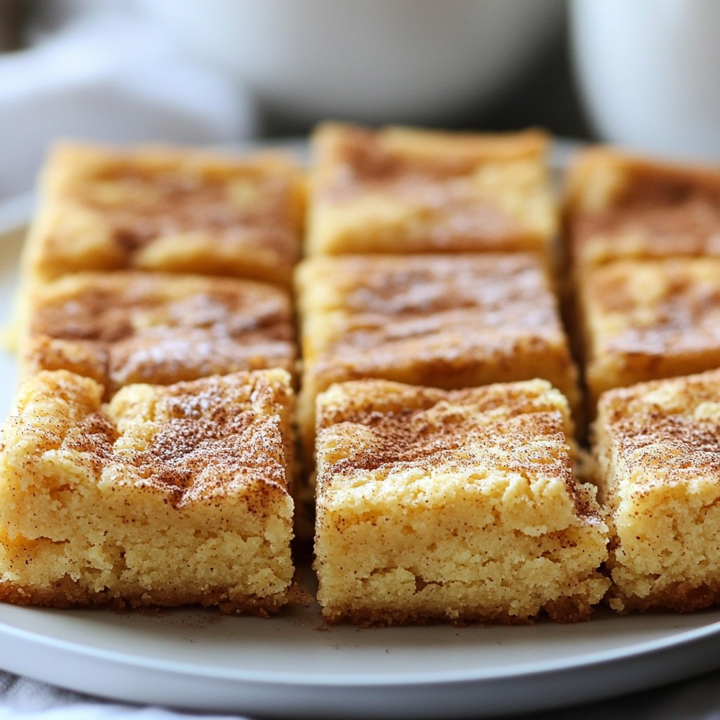 Brown Butter Snickerdoodle Blondies Delightful Treat