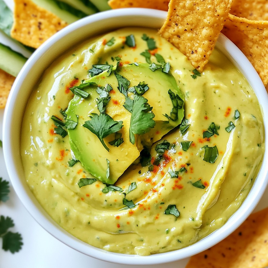 Creamy Cheesy Avocado Lime Dip Quick and Easy Recipe