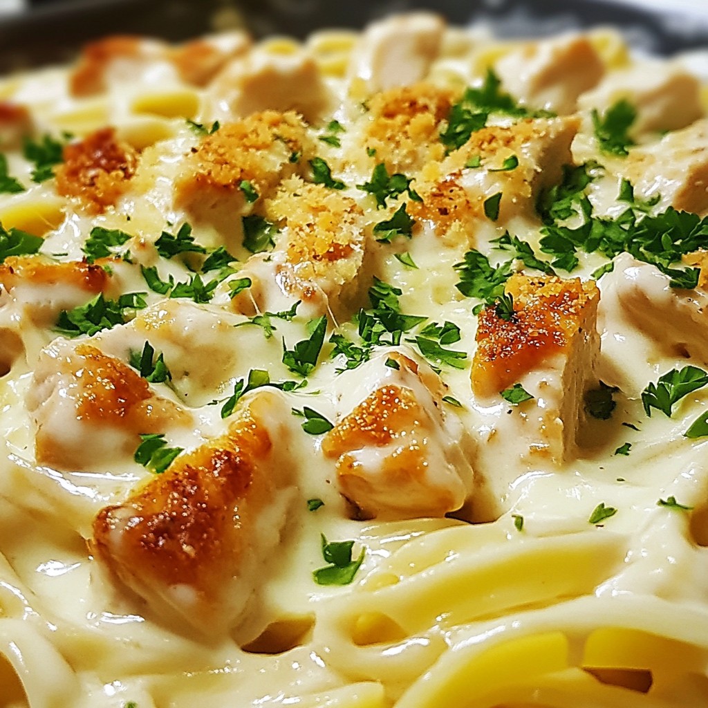 Rich and Cheesy Chicken Alfredo Pasta Recipe Delight