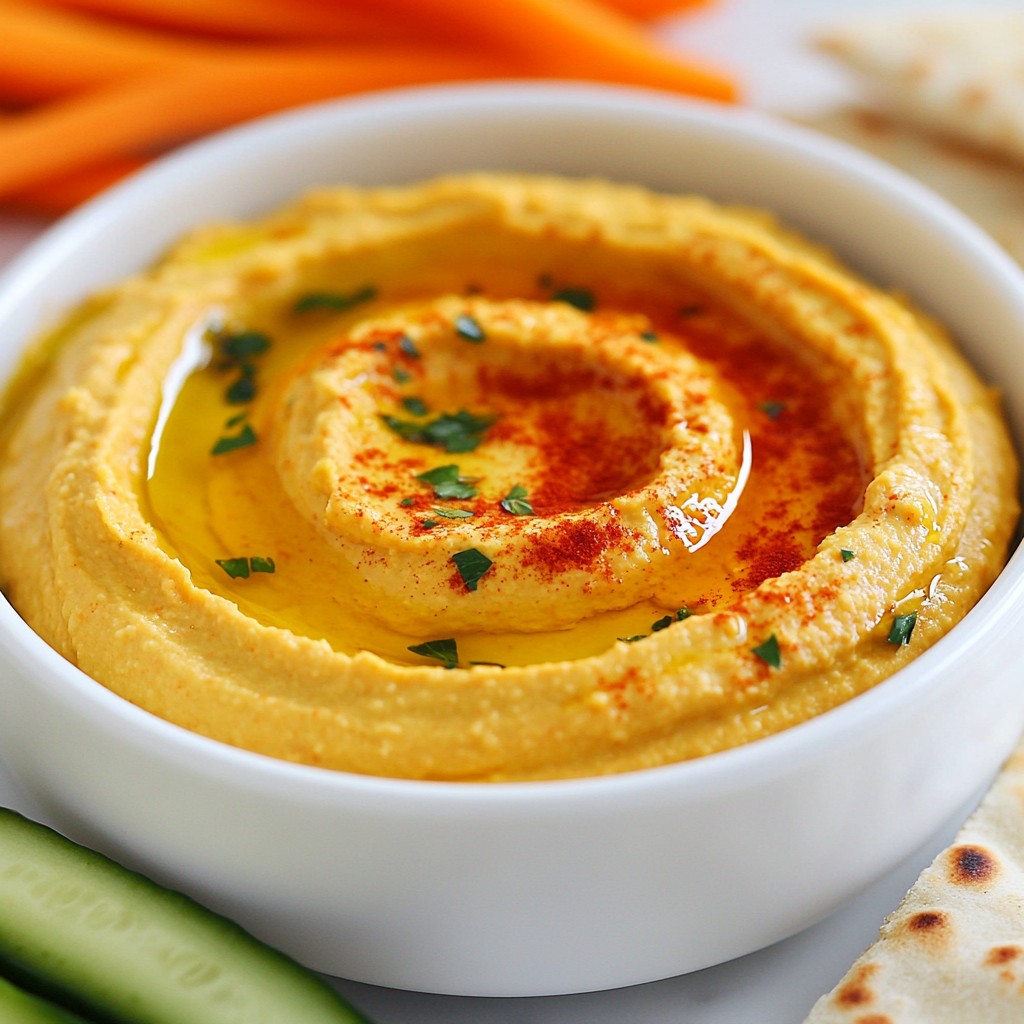 Roasted Red Pepper Hummus Easy and Flavorful Dip