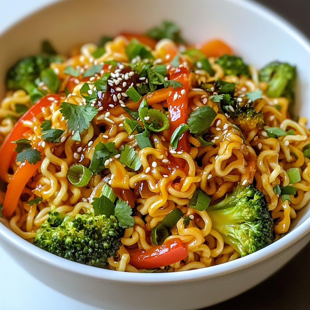 Spicy Ramen Noodle Stir Fry Quick and Flavorful Meal