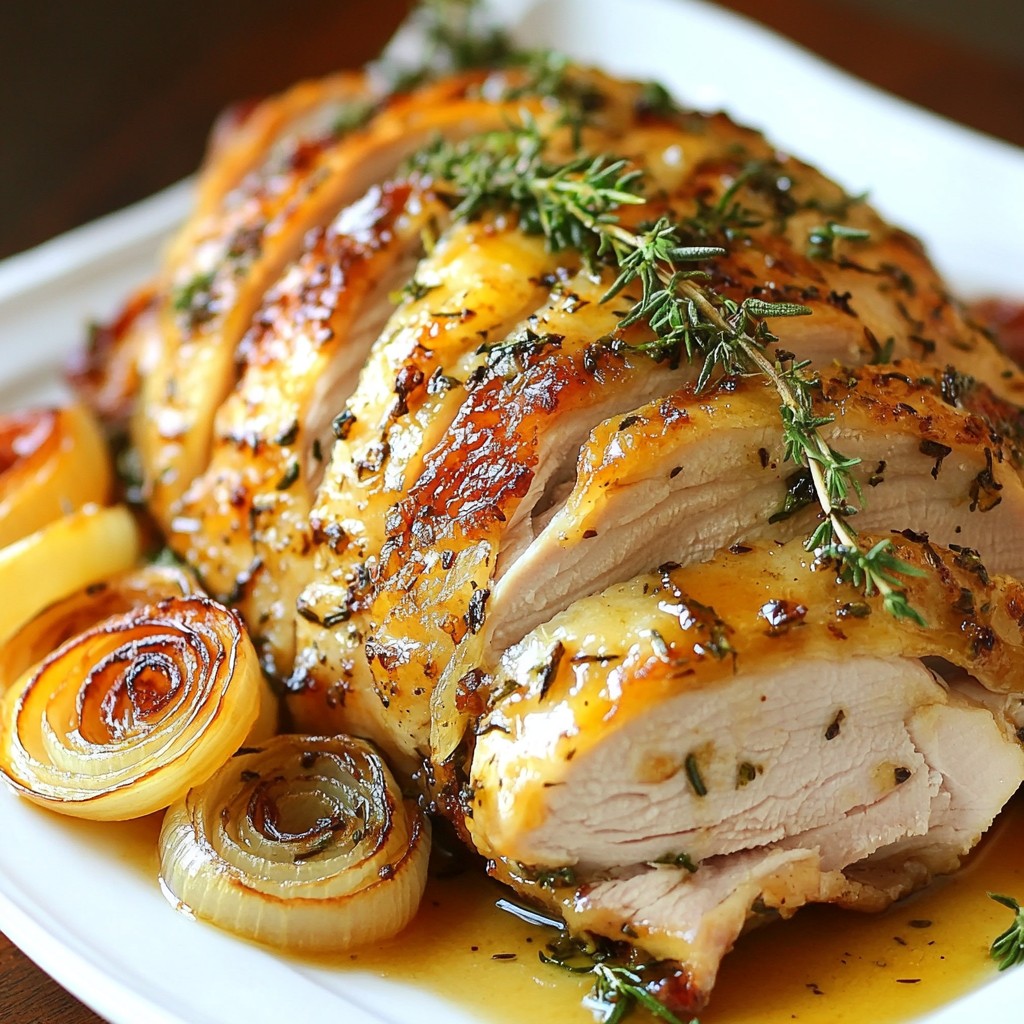 Herb Roasted Turkey Breast Flavorful Main Dish Delight