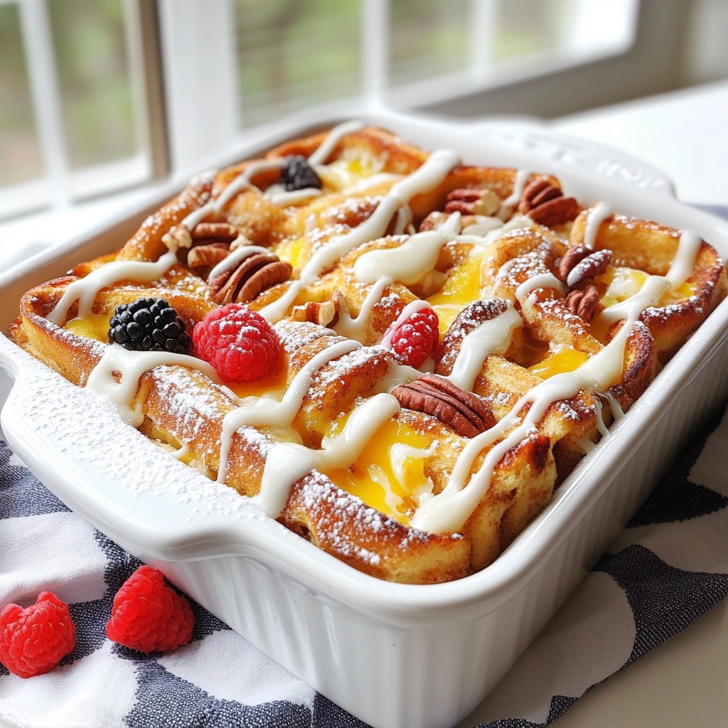 Cinnamon Roll French Toast Casserole Savory Delight