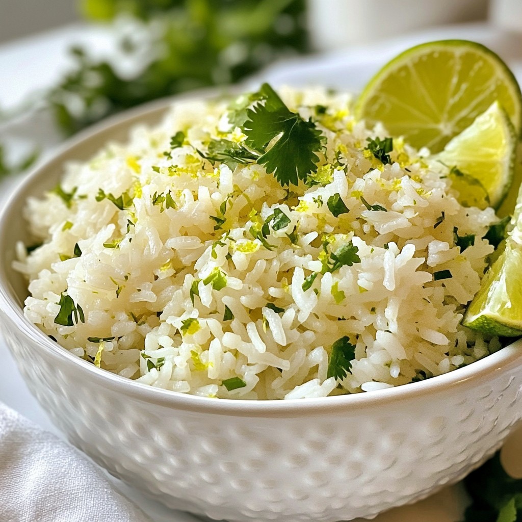 Cilantro Lime Rice Fresh and Flavorful Side Dish