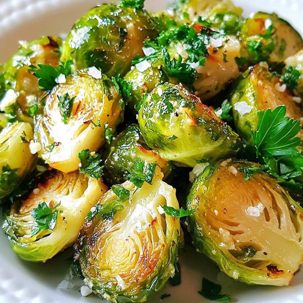 Garlic Butter Roasted Brussels Sprouts Simple Delight