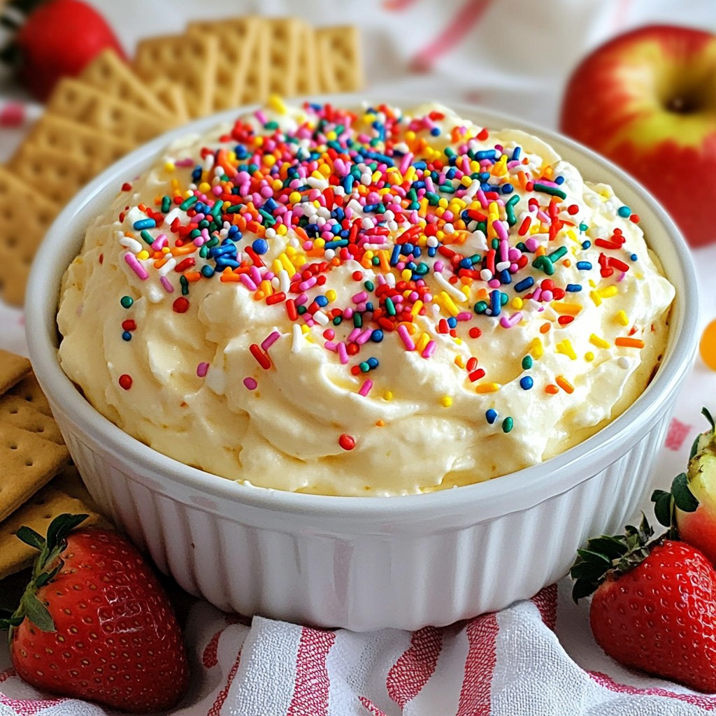 Funfetti Cheesecake Dip Delightful Sweet Treat Recipe