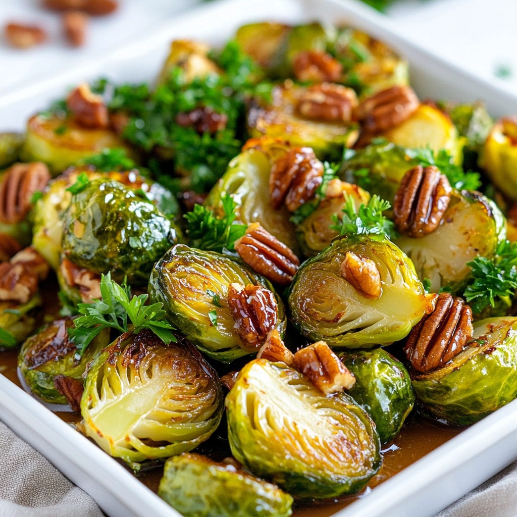 Maple Dijon Roasted Brussels Sprouts Flavorful Side Dish