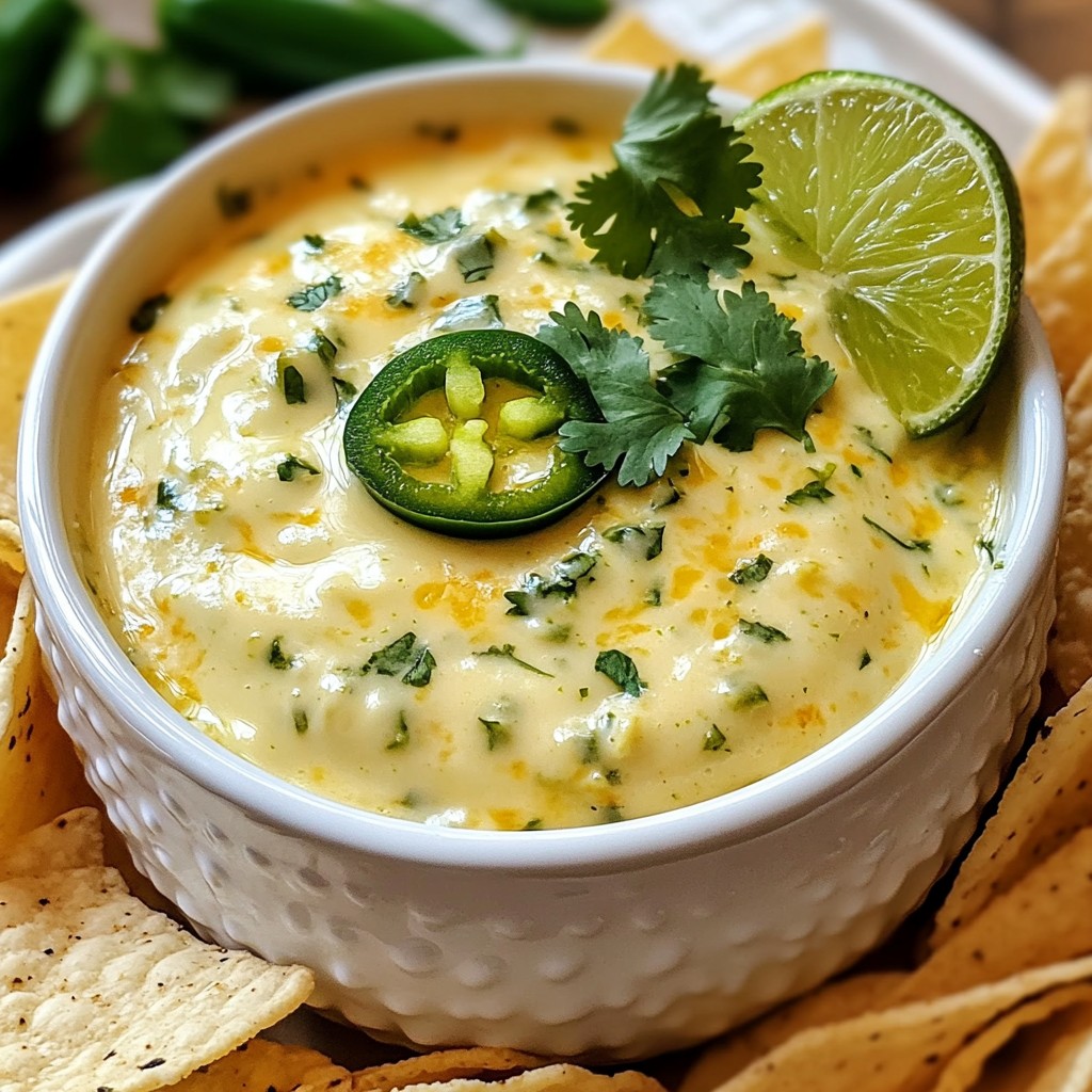 Smooth Cheesy Jalapeno Lime Dip Flavorful Party Snack