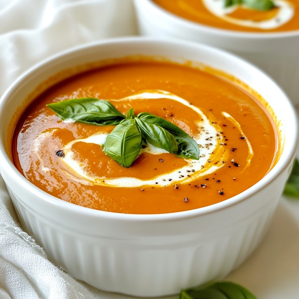 Roasted Red Pepper Bisque Creamy and Hearty Recipe