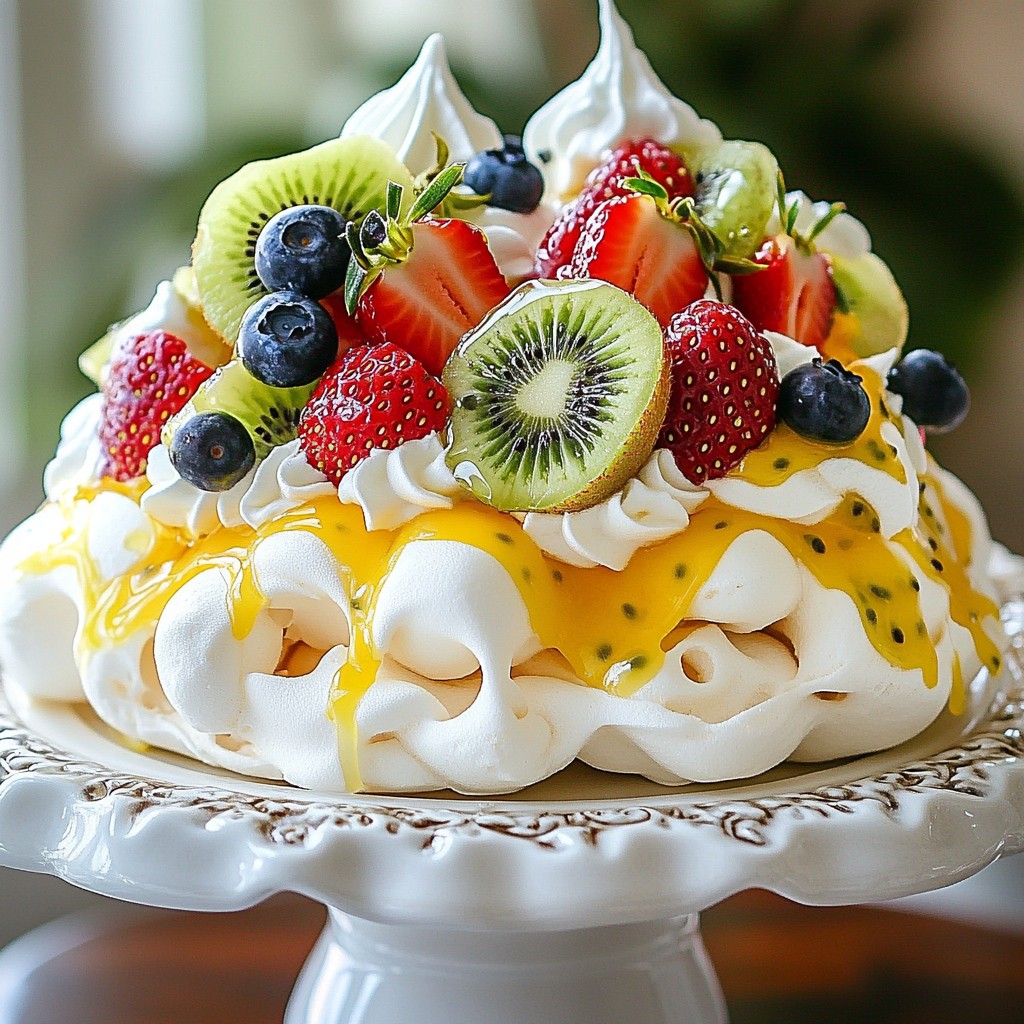 Classic Pavlova Delight Simple and Sweet Recipe