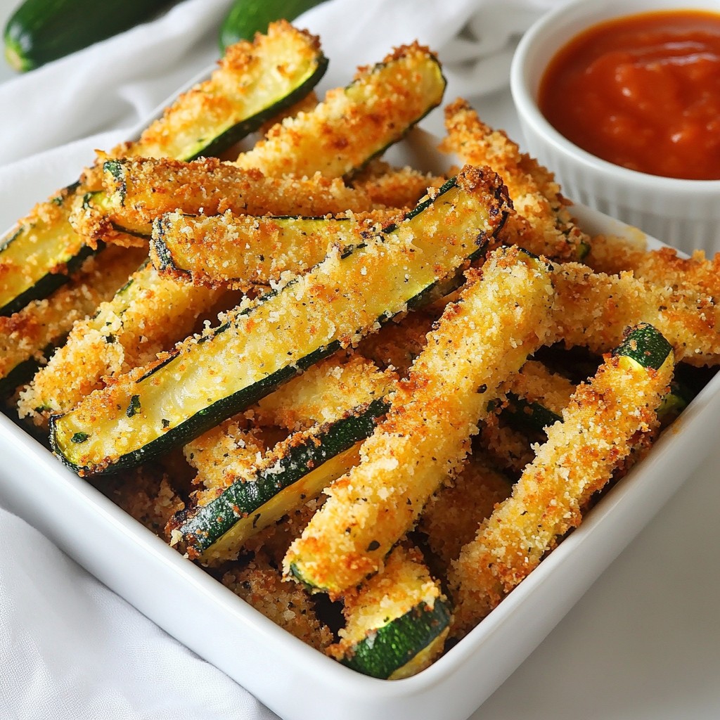 Crispy Parmesan Zucchini Fries Quick and Easy Recipe