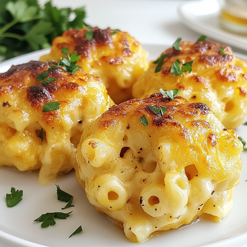 Baked Truffle Mac and Cheese Bombs Irresistible Treat