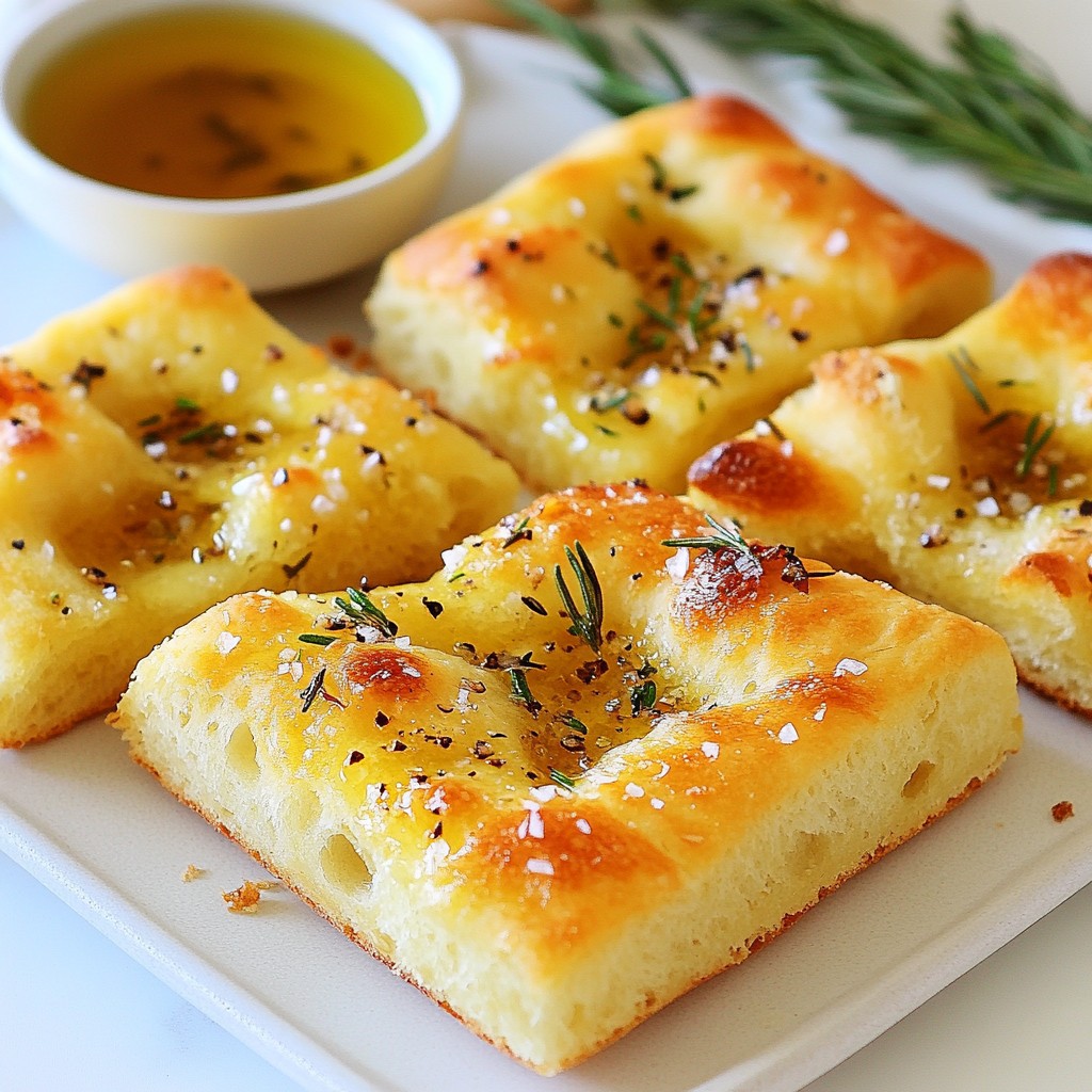 Garlic Rosemary Focaccia Bread Easy and Delicious Recipe