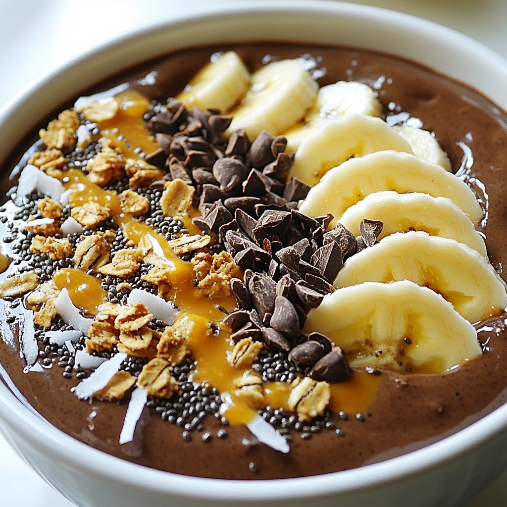 Chocolate Peanut Butter Smoothie Bowl Delightful Recipe