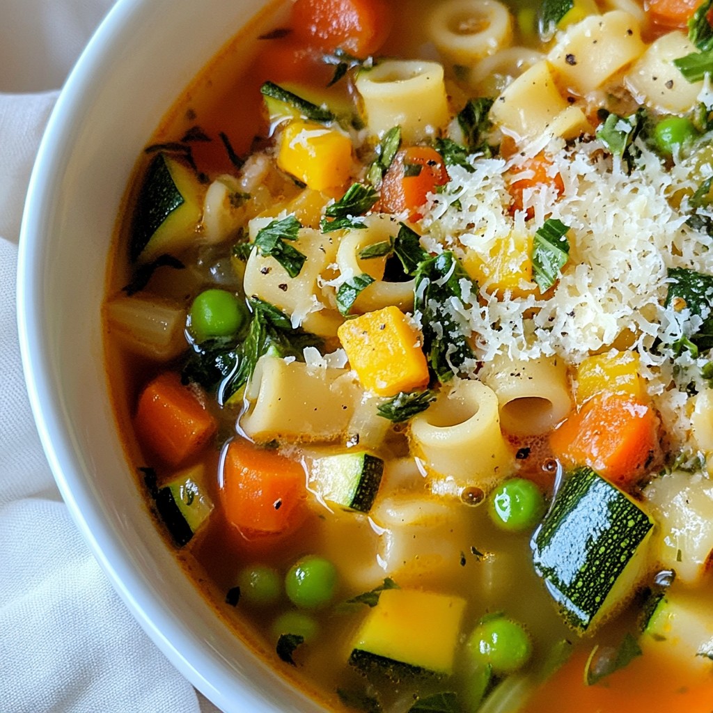 Veggie Packed Minestrone Soup for Healthy Living