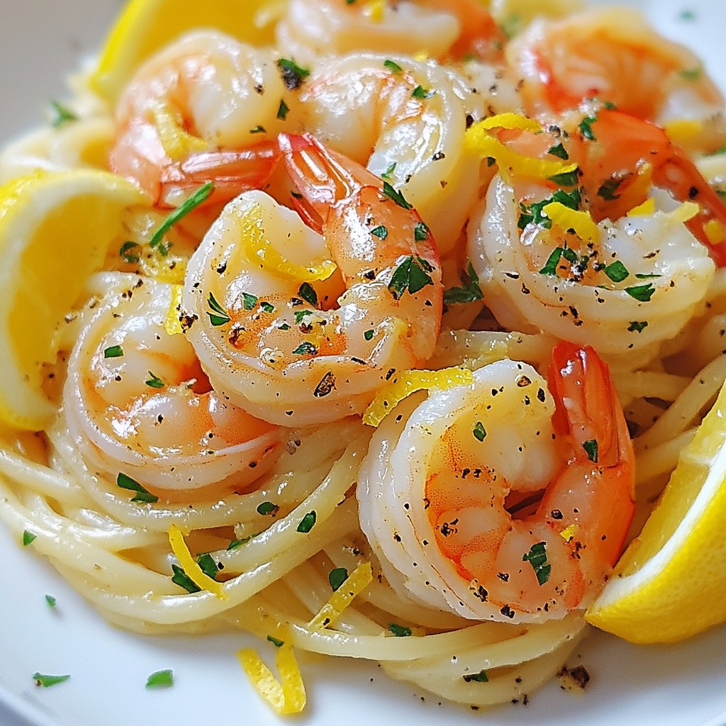 Lemon Garlic Butter Shrimp Scampi Simple and Savory Dish