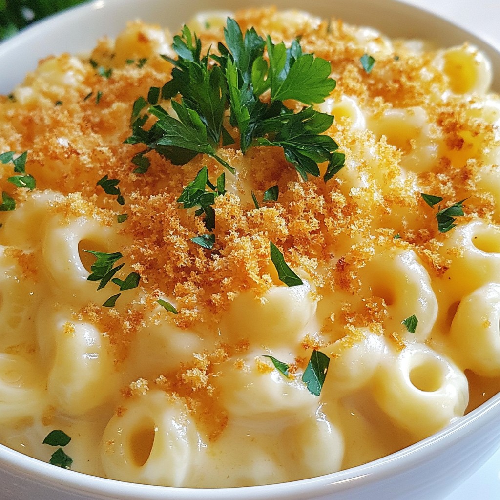 Gourmet White Cheddar Mac and Cheese Comfort Dish