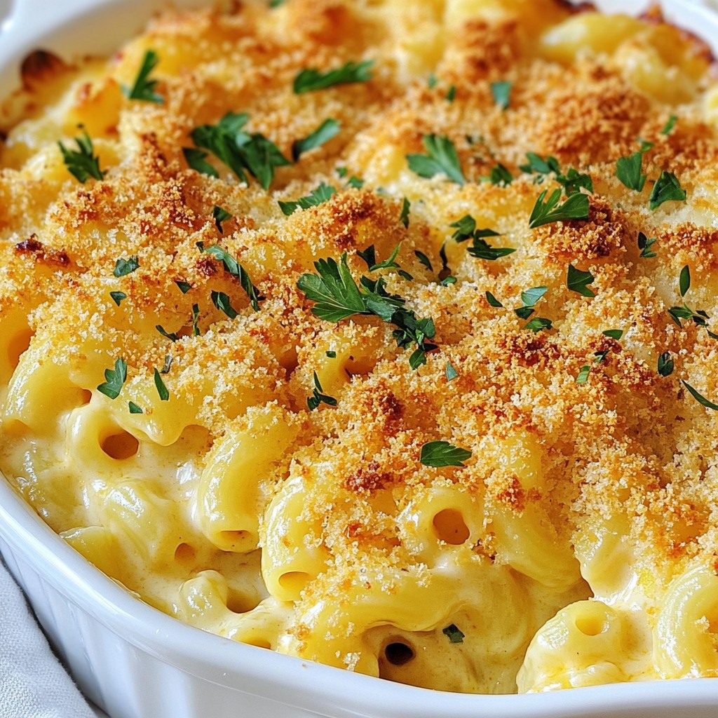 Baked Four Cheese Mac and Cheese Delight Recipe Guide