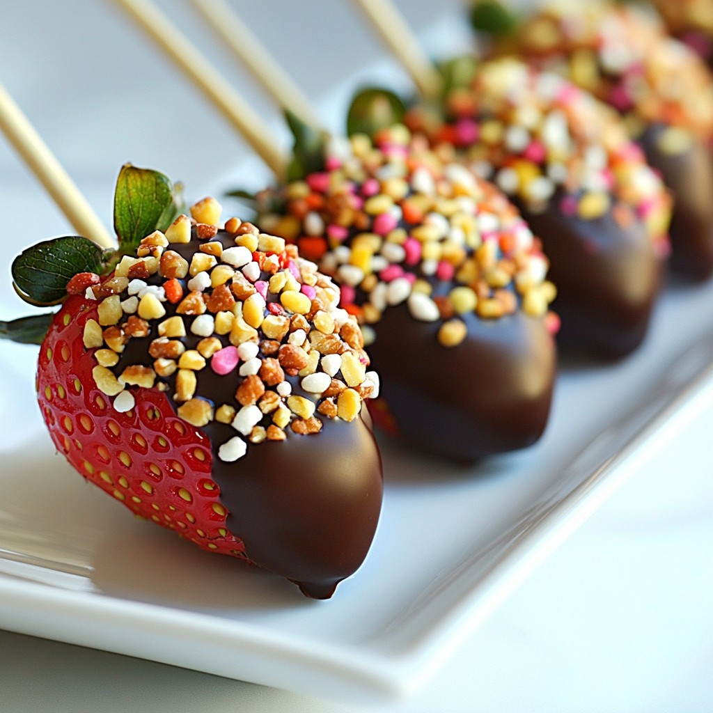 Chocolate Dipped Strawberry Pops Easy and Fun Treat