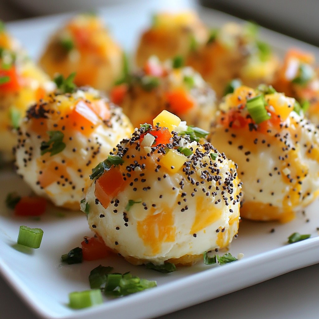 Everything Bagel Cheese Ball Bites Tasty and Simple Treat