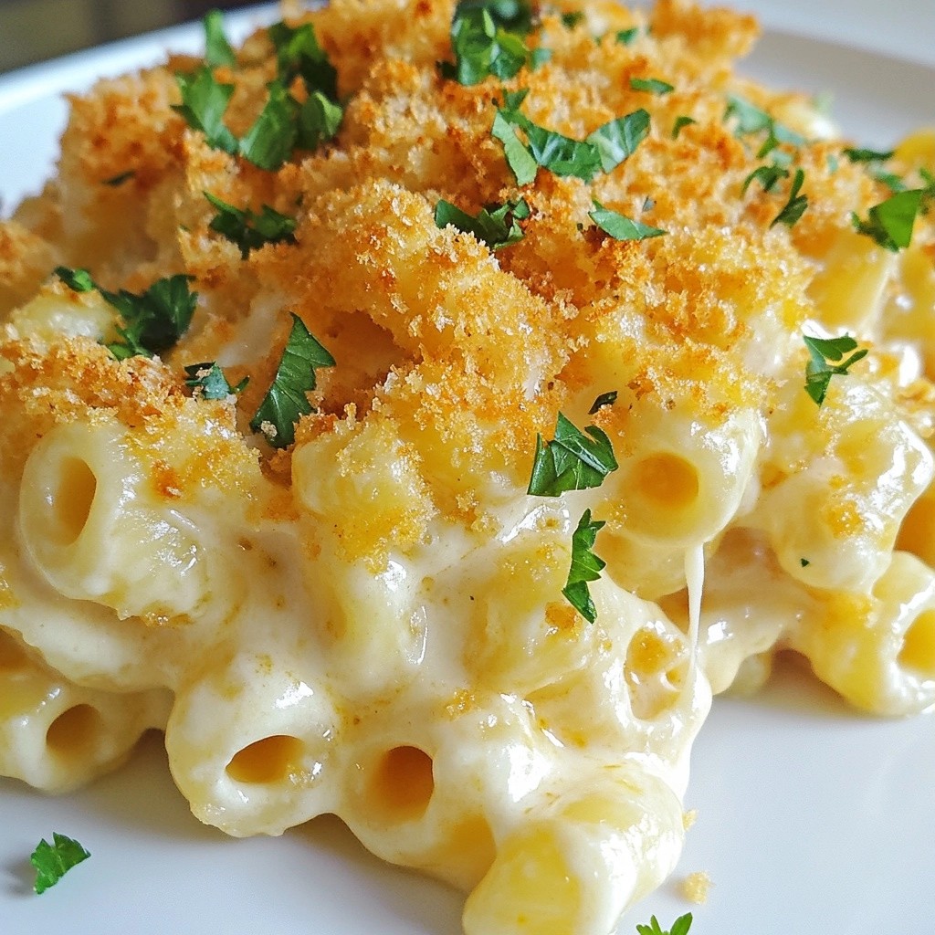 Three-Cheese Buffalo Mac and Cheese Comfort Dish