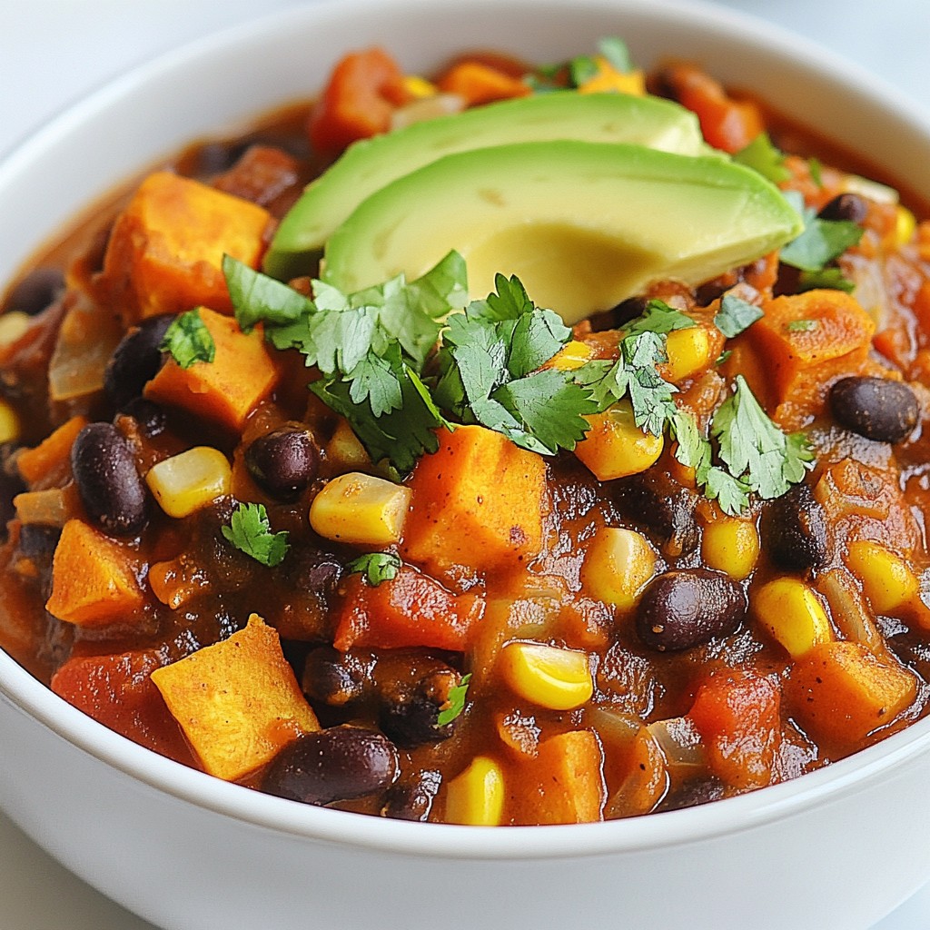Sweet Potato Black Bean Chili Easy and Flavorful Dish