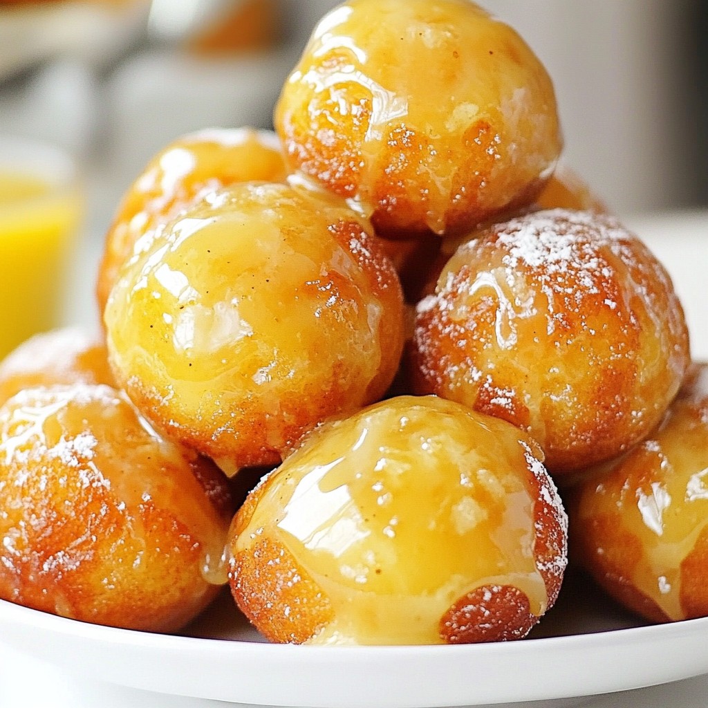 Maple Glazed Donut Holes Scrumptious and Simple Treat