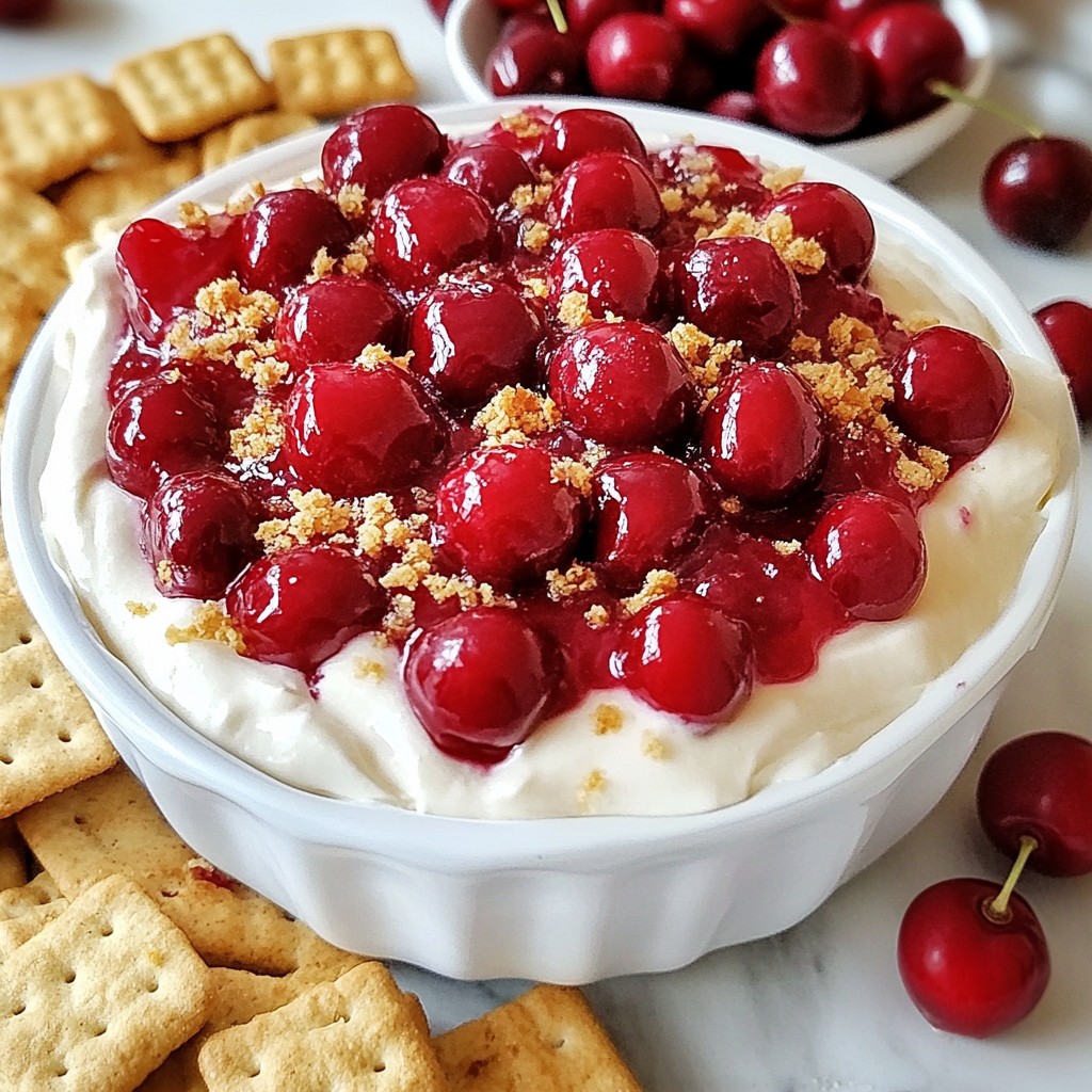 Cherry Pie Cheesecake Dip Delightful and Easy Recipe