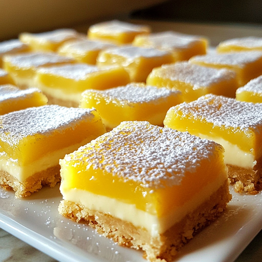 Greek Yogurt Lemon Bars Tangy and Savory Treat