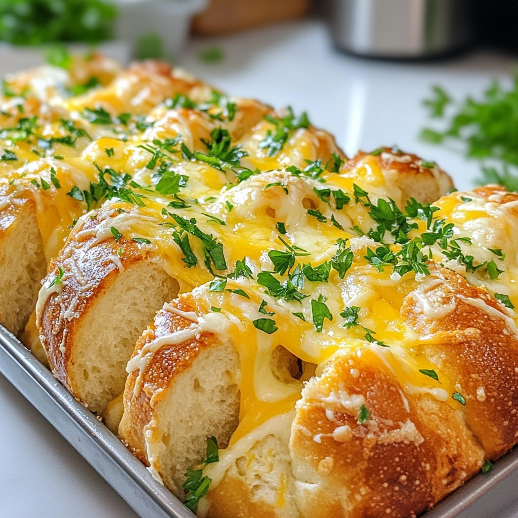 Cheesy Garlic Pull Apart Bread Irresistible Delight