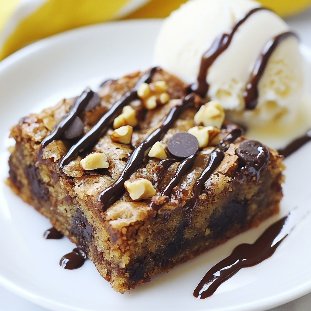 Chocolate Chip Banana Bread Blondies Delightful Treats