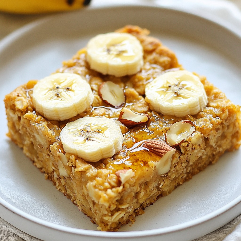Baked Oatmeal Breakfast Squares Healthy and Simple Recipe