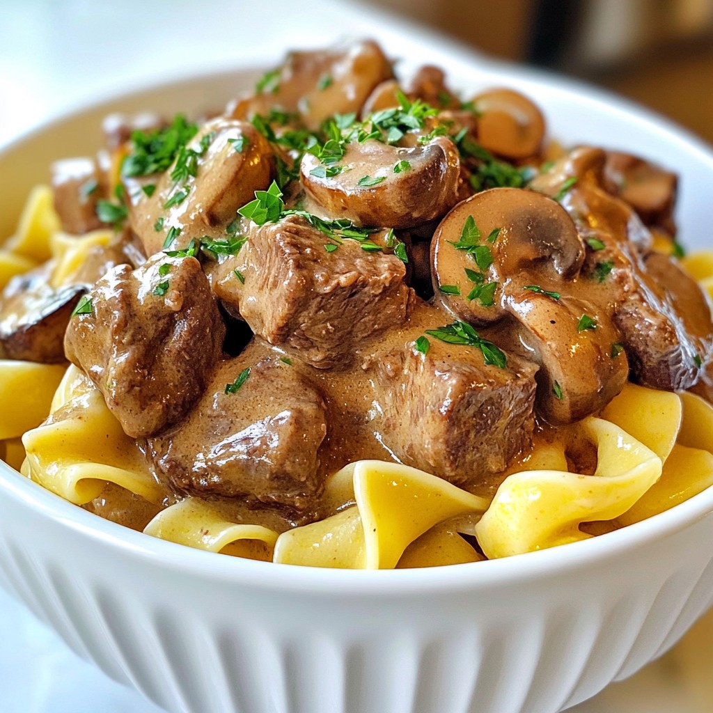 Instant Pot Beef Stroganoff Quick and Easy Recipe
