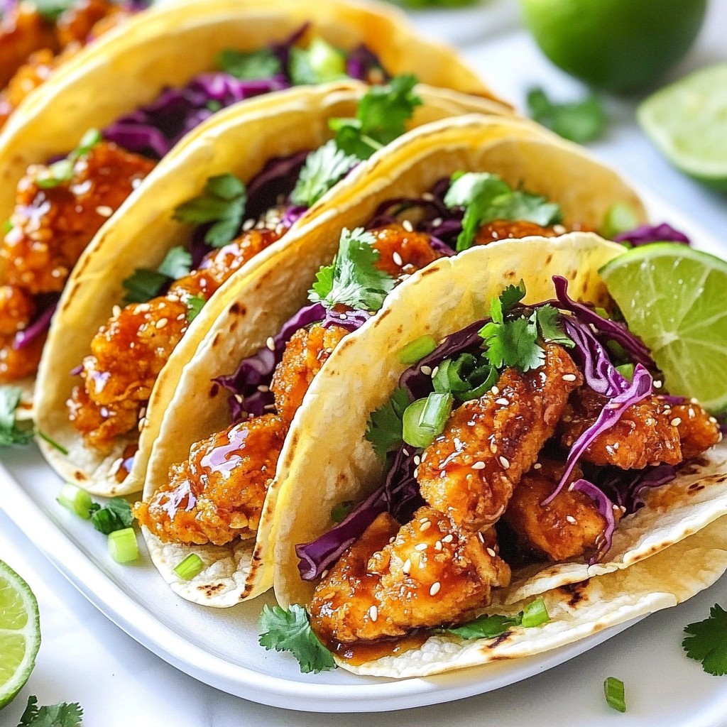 Crispy Sesame Chicken Tacos Flavorful and Fun Meal