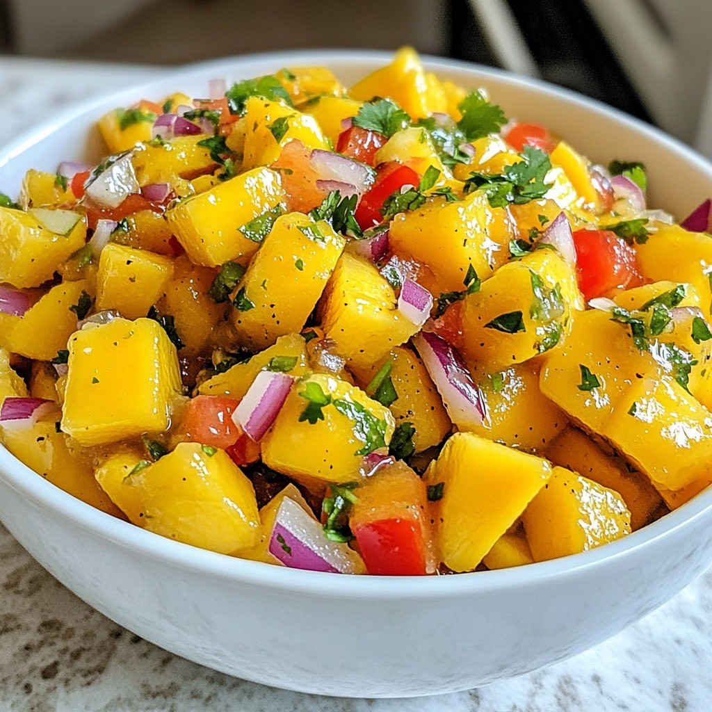 Sweet & Spicy Mango Salsa Refreshing Flavor Feast