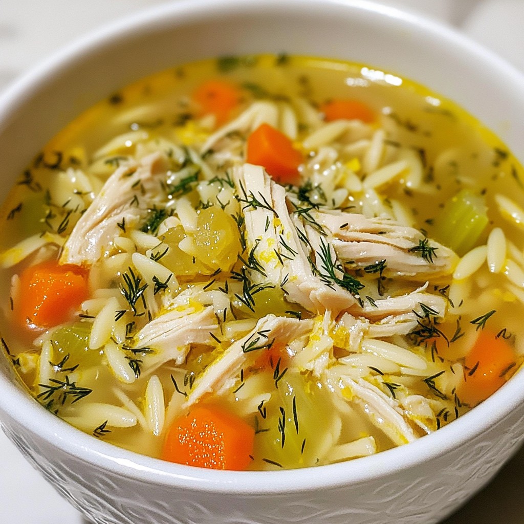 Greek Lemon Chicken Soup Delicious and Easy Recipe
