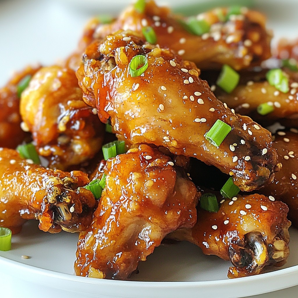 Crispy Sesame Ginger Chicken Wings Irresistible Flavor
