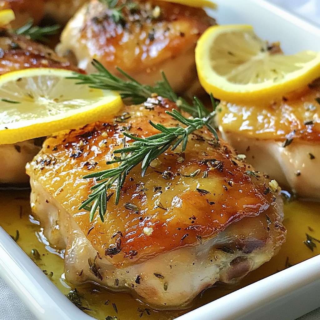 Garlic Herb Roasted Chicken Thighs Delightful Recipe