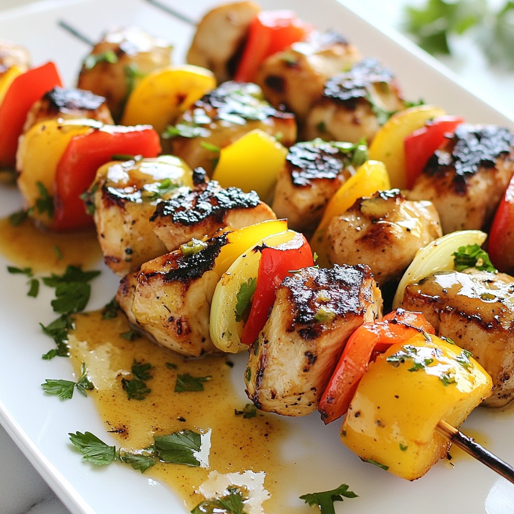 Honey Mustard Chicken Kabobs Flavorful Grilling Delight