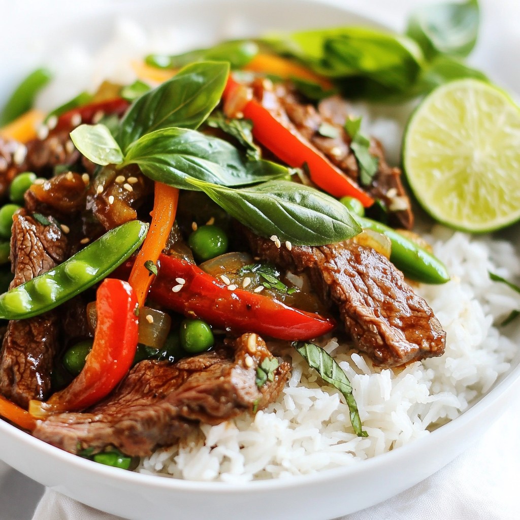 Thai Basil Beef Stir Fry Flavorful and Quick Meal