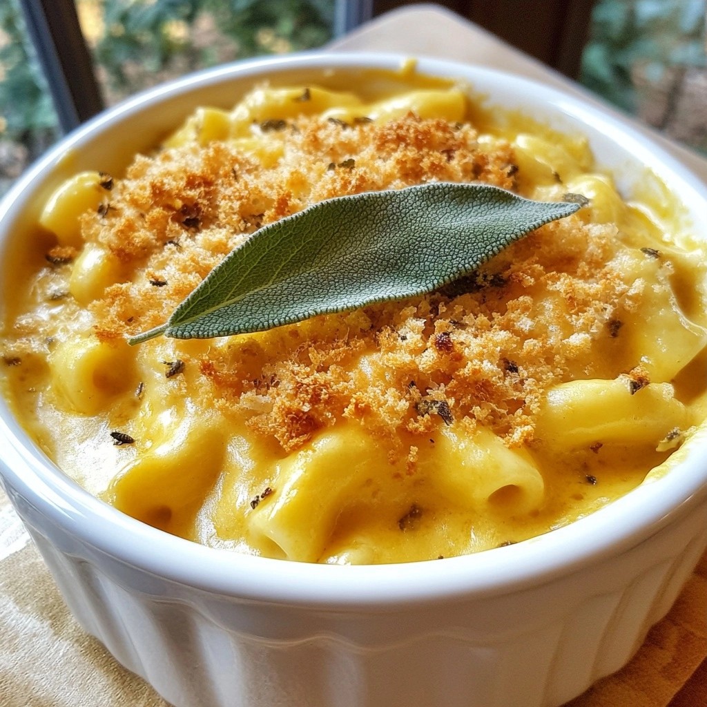 Creamy Pumpkin Sage Mac and Cheese Delightful Dish
