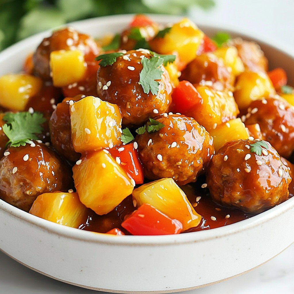 Sweet and Sour Chicken Meatballs Flavorful Delight