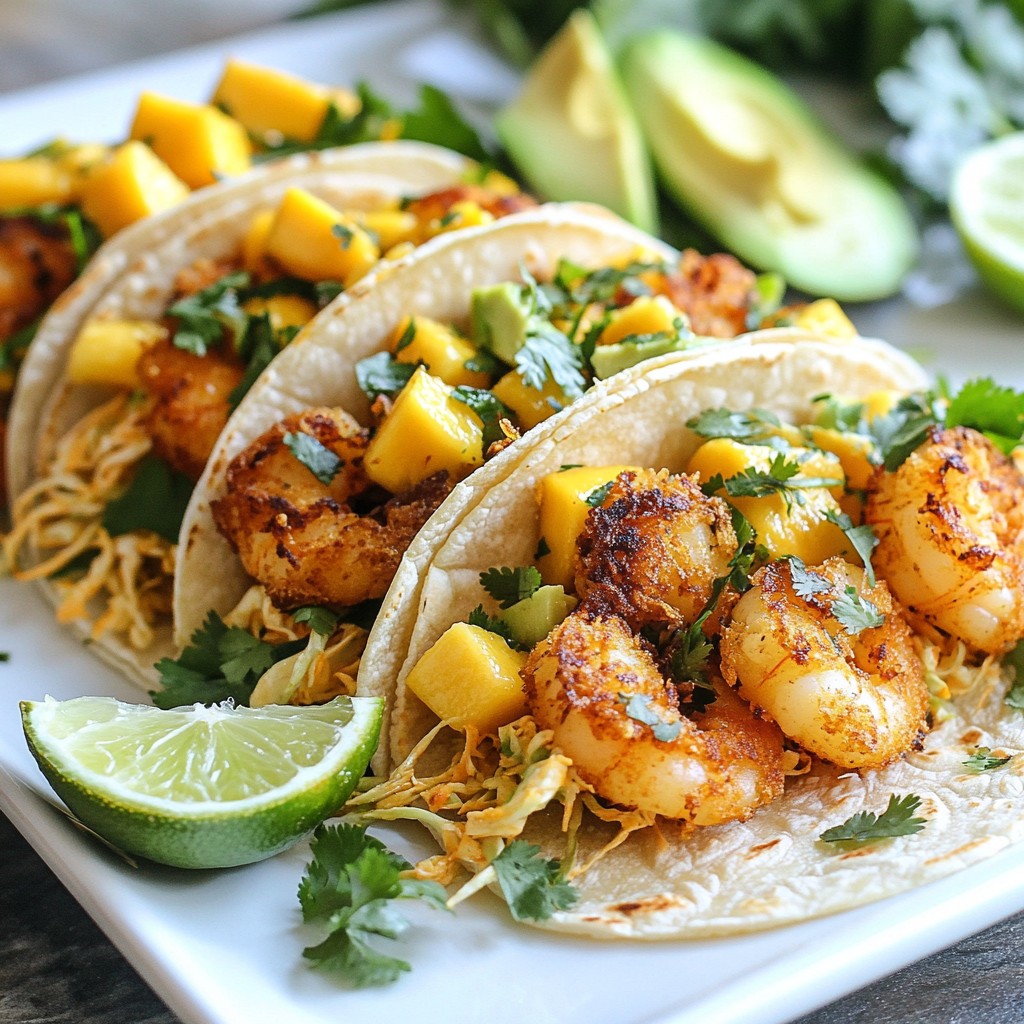 Crispy Mango Shrimp Tacos Flavorful and Easy Meal