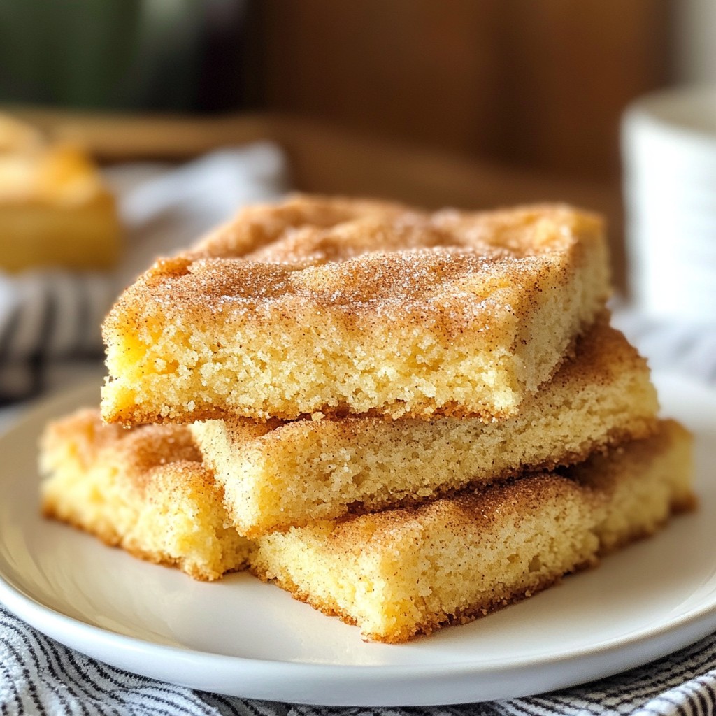 Classic Snickerdoodle Cookie Bars Irresistible Treat