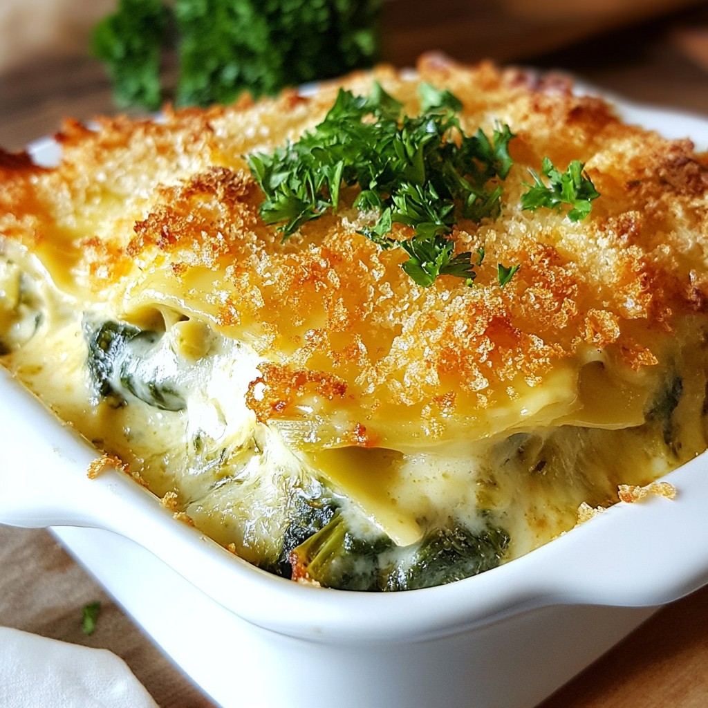 Cheesy Spinach Artichoke Casserole Easy Family Dish
