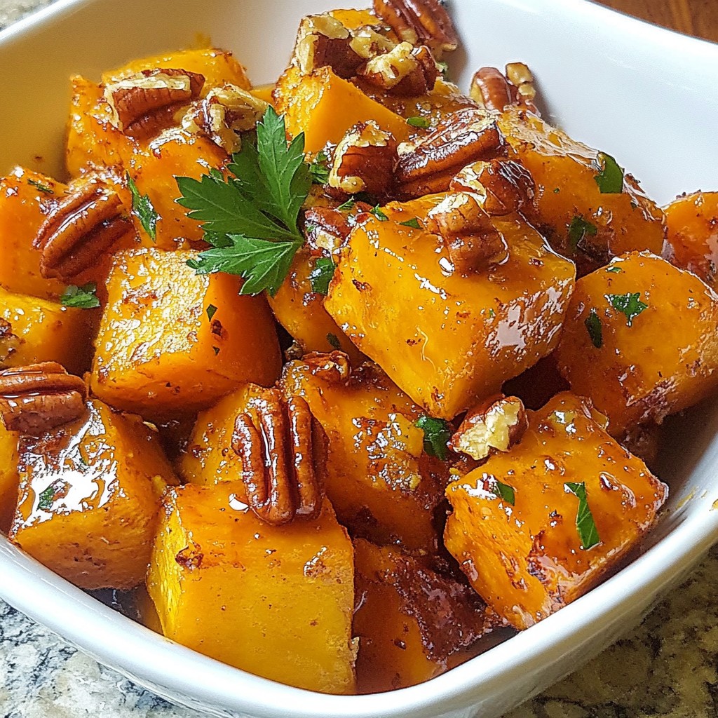 Maple Pecan Roasted Sweet Potatoes Tasty Side Dish