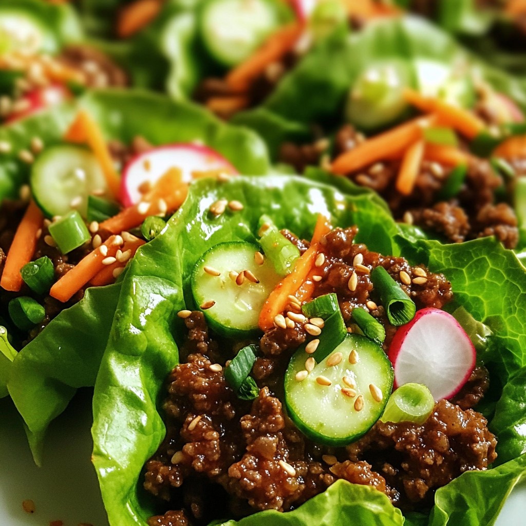 Spicy Korean Beef Lettuce Wraps Flavorful and Easy Recipe