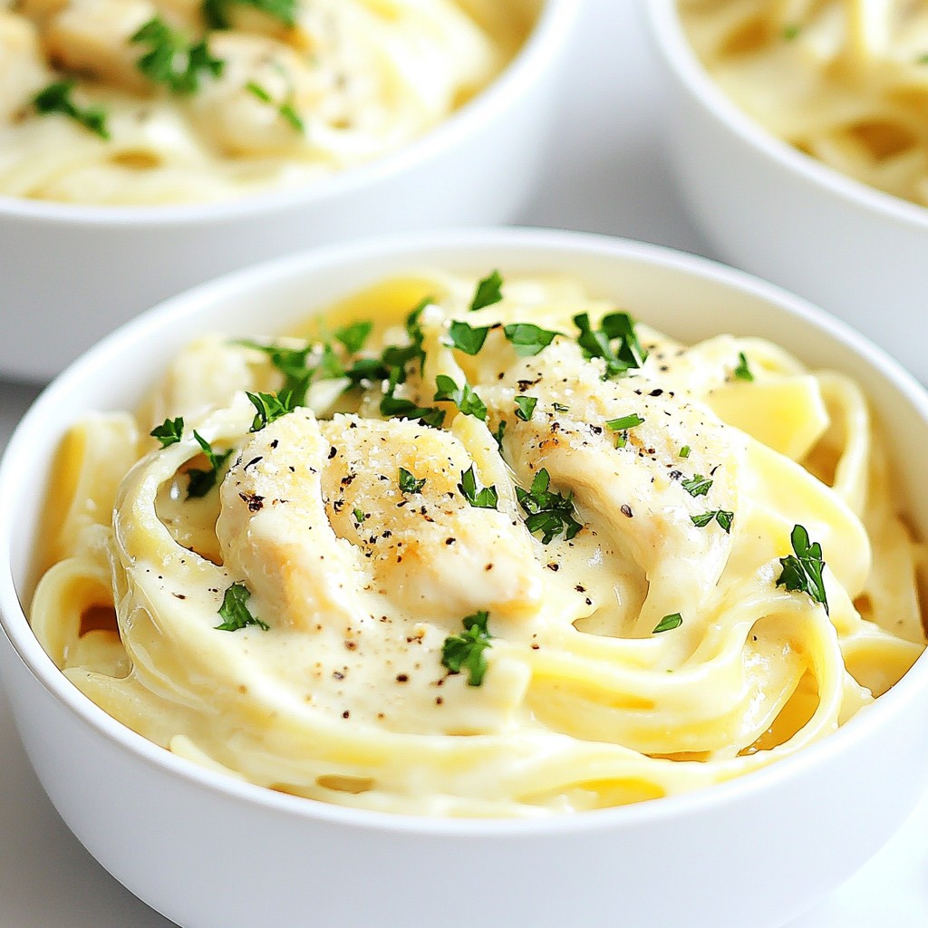 Rich and Cheesy Chicken Alfredo Pasta Simple Delight